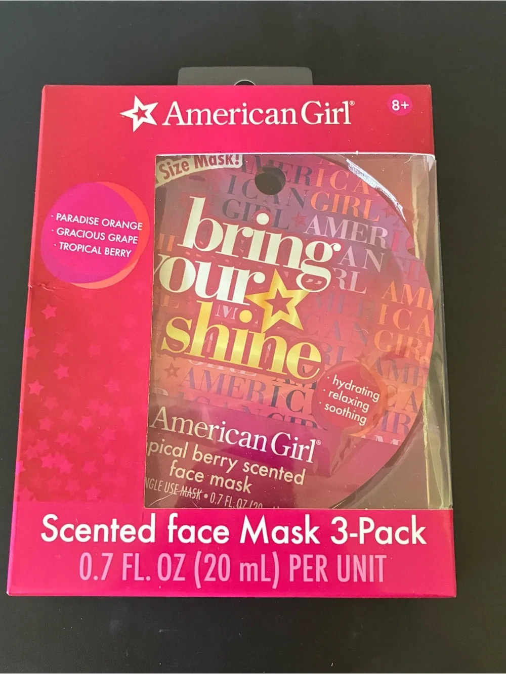 American Girl Scented Face Mask 3-Pack - New